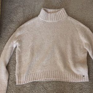 Cropped turtleneck sweater